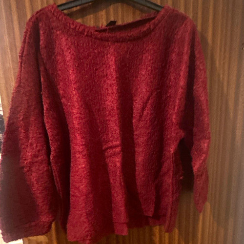 Women burgundy knit - burgundy,