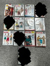 9 x Vintage Adult Women’s Burda Sewing Patterns (Blouse, Jumpsuit, Jacket etc)