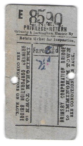 Ticket lner grimsby - ticket,