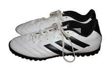 ADIDAS GOLETTO VIII UK 7 EU 40 2/3 ASTRO WHITE LEATHER TURF FOOTBALL NEARLY NEW