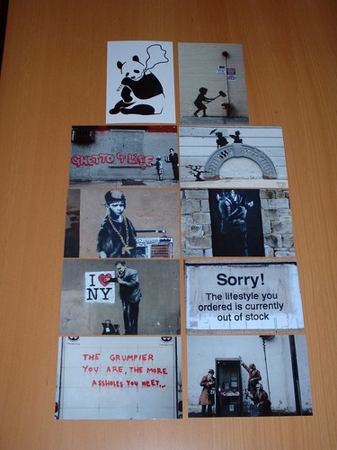 Banksy art prints set ten - banksy,