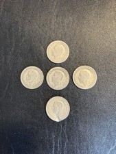5 x Pre 1947 Silver .500