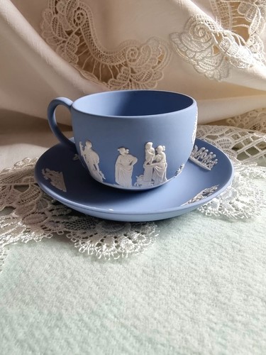 Wedgwood blue jasperwar cup - wedgwood,