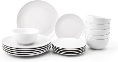18pc dinnerware set porcelain - set,