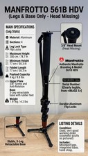  Manfrotto 561B HDV Video