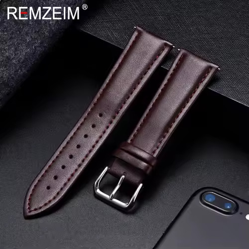 Genuine leather watch strap - watch,