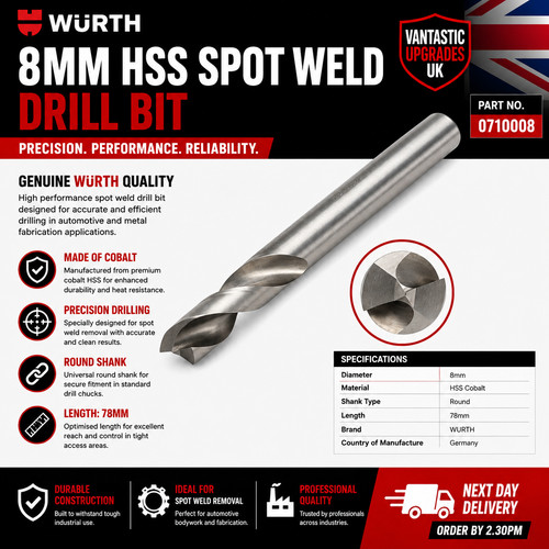 Genuine wurth 8mm hss - 8mm,