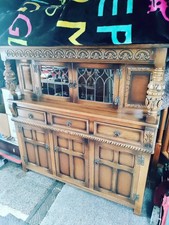 Old Charm wood bros Antique Oak Court Cupboard