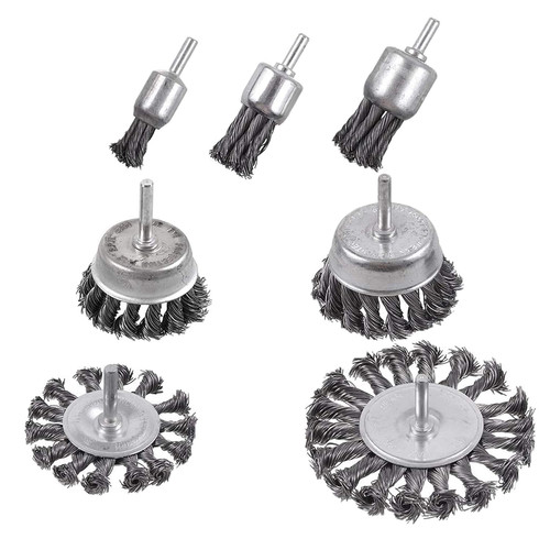 7pcs twist knot wire wheel - 7pcs,