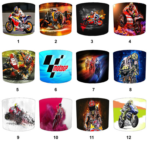 Lampshades match motorbikes - lampshades,