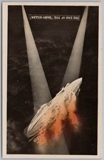 WW1 ZEPPELIN The End of the Baby Killer RP Postcard