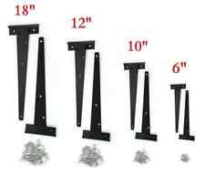 2 x Black Tee Hinges Heavy