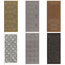 Peel Offs - Floral Borders - Colourful stickers for card-making BOGOF