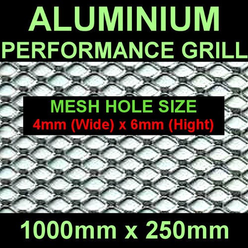 Silver mesh grill aluminium - mesh,