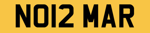 Norma private number plate - private,