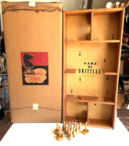 Vintage skittles drueke wood - skittles,