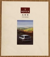 ROVER 400 TOURER Car Sales Brochure 1995 MODEL #4572 416SLi 418SLD Turbo 420GSi