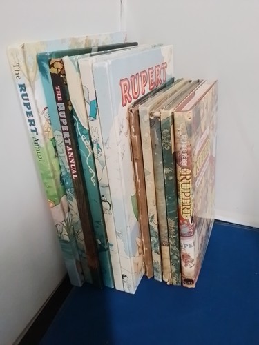 11x rupert bear annuals - ,