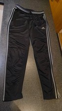 Adidas Women's Climacool Black Track Pants Joggers Trousers Slim Y2K Size M