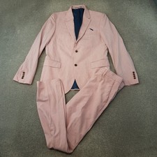 Next Mens Suit 40R 32x23 Pink