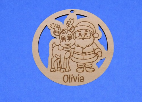 Father christmas reindeer - &,