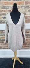 H&M Beige Jumper XS Oversized