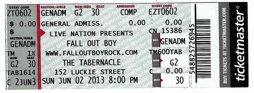 Fall out boy - fall, ga