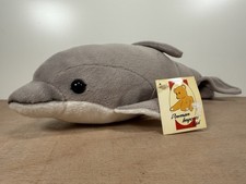 Downman Imports Vintage Dolphin Plush Soft Toy 13in With Tags