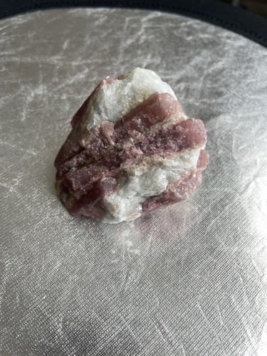 Natural raw pink tourmaline - pink, on