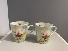 Portmeirion Pimpernel Magnolia Mugs Designed By Stefania Ferri Art In Motion