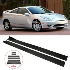 78.7" Glossy Black Side Skirts