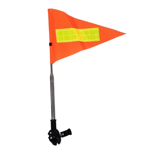 Orange bike safety flag - orange, flag,bike