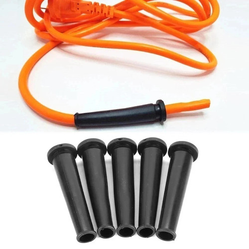 5pcs black rubber wire - 5pcs,