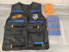 NERF N-strike Elite Tactical Vest Jacket & Magazine & x30 Darts Good Condition 