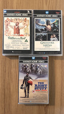 3 x Warner Pre Cert VHS Video Fiddler on the Roof, Right Stuff, Tarzan **Faulty*