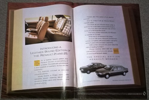 1980s vintage advert - vintage, renault