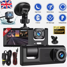 3 Lens Car Dash Cam Kit Front