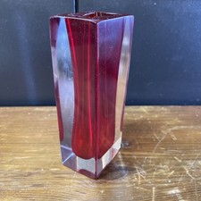 Red and Orange Sommerso Murano