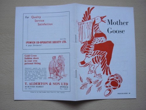 Pantomime programme ipswich - programme,