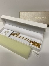 Versace Medusa Gold Plated Necklace and Pendant With Authenticity Card And Box