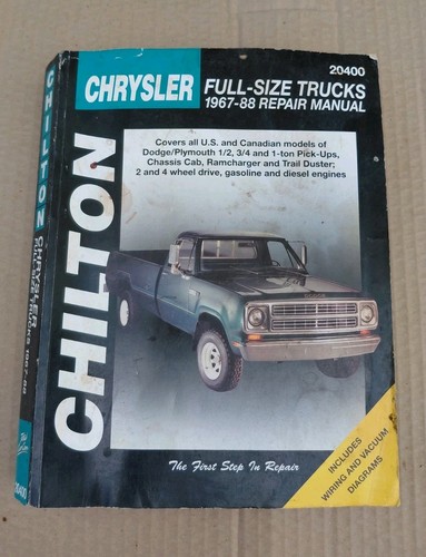 Chilton dodge truck repair - truck,