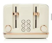 Haden Salcombe 4-Slice Toaster Black and Copper