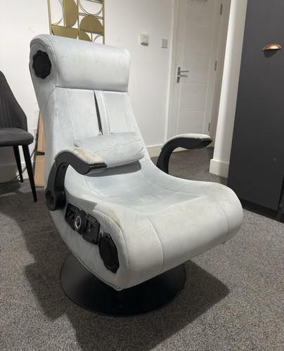 Grey gaming chair with - chair,