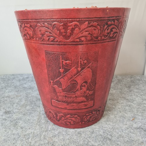 Vintage nautical ship tooled - vintage,