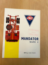 AEC LORRY / TRUCK BROCHURE   -  MANDATOR MARK V MODELS - 1963
