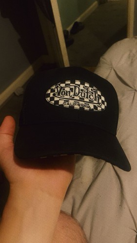 Chequered von dutch baseball - chequered,