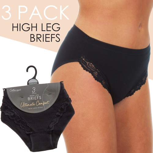 Womens black briefs - black, knickers
