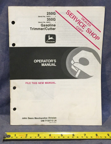 John deere operator manual - john,