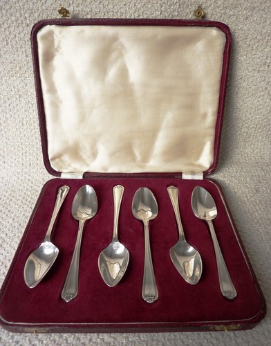 Set vintage silver plate - 6,