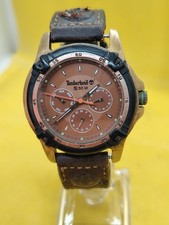 Gents Timberland Quartz Watch with Leather Strap New Battery Fitted Working